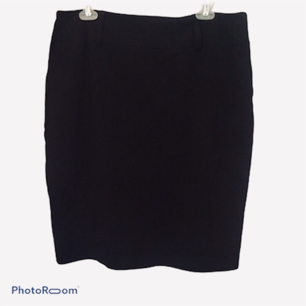Dress Barn  Black Lined Pencil Skirt